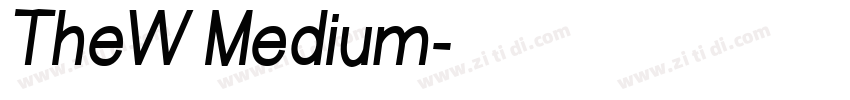 TheW Medium字体转换